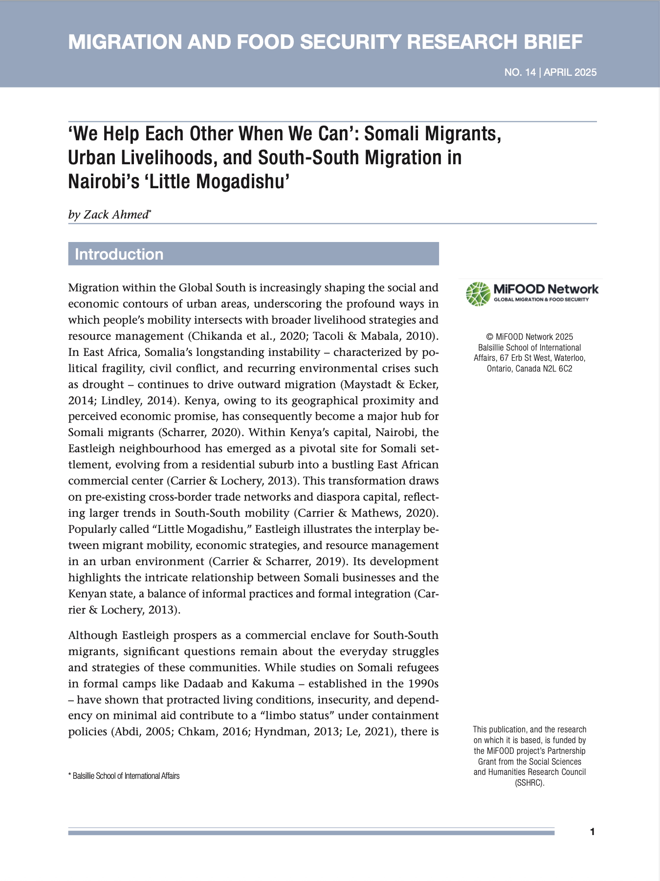 Research Briefs